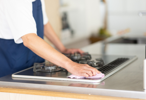 ガスコンロ　掃除方法