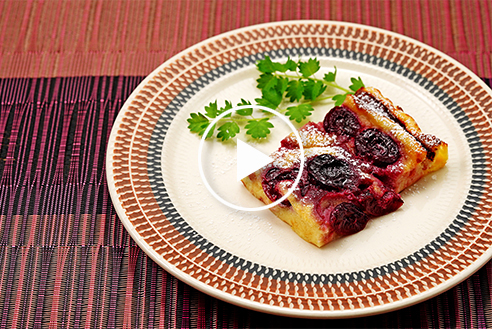 さくらんぼのクラフティ