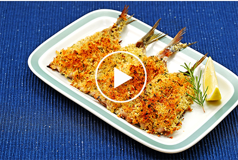 いわしの香草パン粉焼き