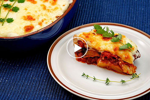 ムサカ なすとミートソースのグラタン