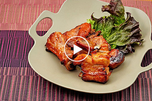 スペアリブの甘辛グリル