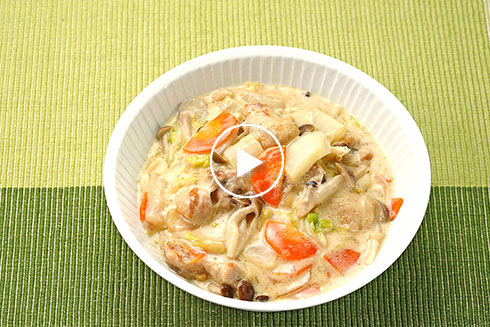 白菜と鶏肉のクリーム煮