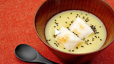 さつまいもと甘酒のお汁粉