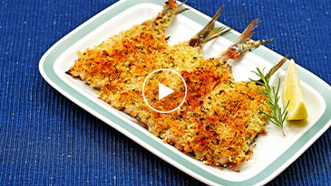 いわしの香草パン粉焼き