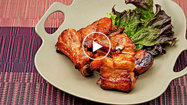 スペアリブの甘辛グリル