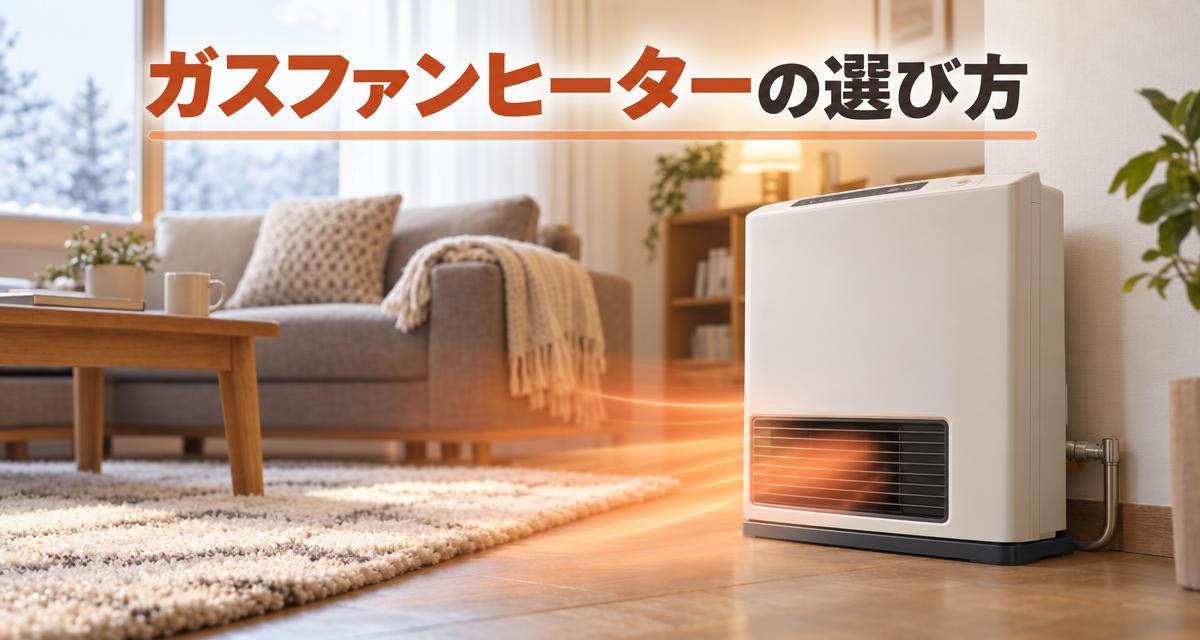 暖かいガスファンヒーター！選び方とおすすめ機能を紹介