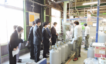 市原耐圧検査所での研修